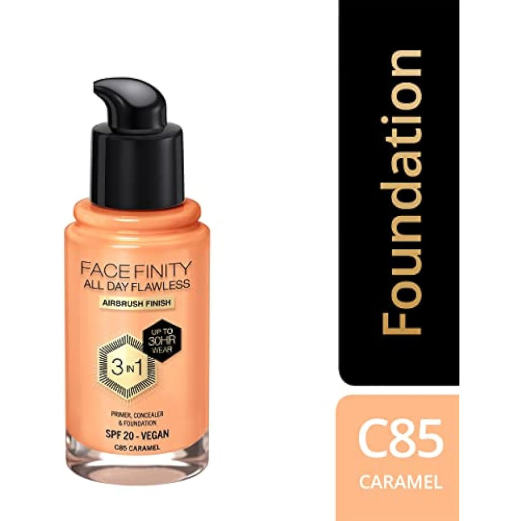 Max Factor Facefinity 3-in-1 Liquid Foundation SPF 20 – 85 Caramel