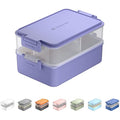 Linoroso Bento Lunch Box - 3 Compartment 2226ml Leak-Proof - Veri Peri