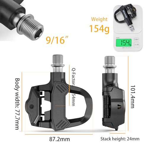 GEWAGE Road Bike Click Pedals | Look KEO Compatible Composite Body