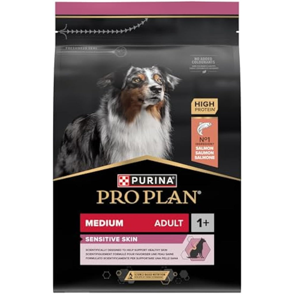 Pro Plan Medium Adult Sensitive Skin Salmon Dry Dog Food - 3kg