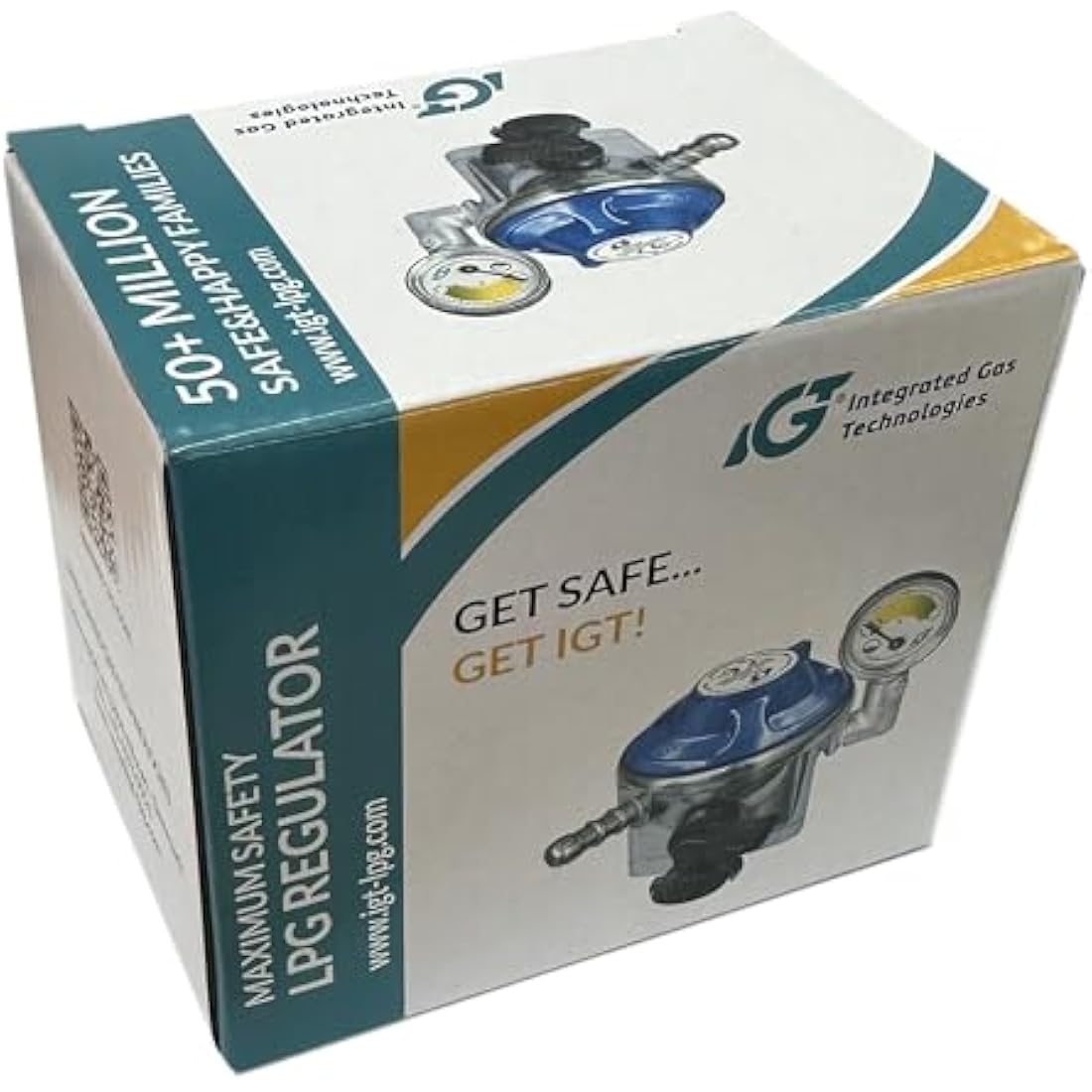 IGT Butane Gas Regulator with Pressure Gauge for 21mm Cylinders