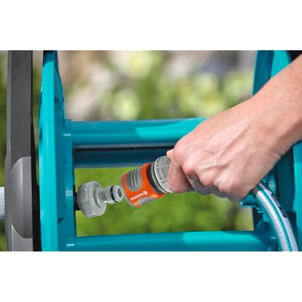 Gardena Classic Wall-Fixed Hose Reel 50 Set | 20m Hose & Spray Nozzle