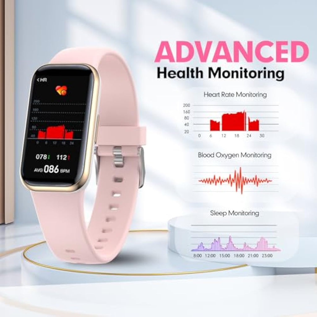 Meoonley Fitness Tracker - IP68 Waterproof Smart Watch with Heart Rate
