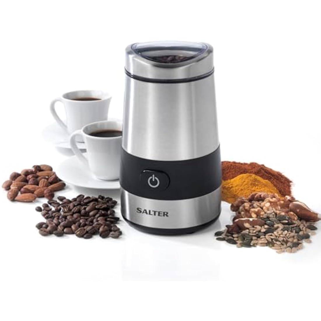 Salter EK2311 Electric Coffee Grinder – 200W Stainless Steel Spice Mill