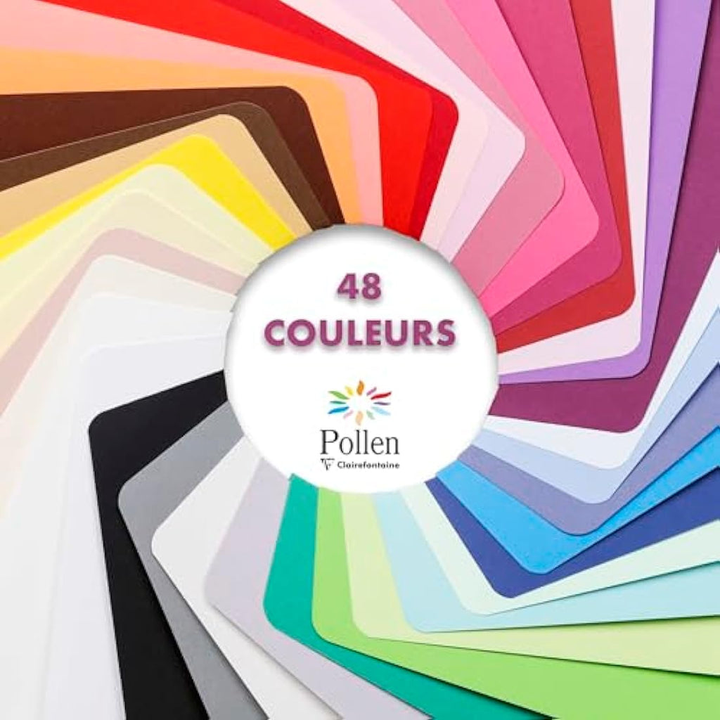 Clairefontaine Pollen Iridescent Envelopes - Cream 75x100mm (20 Pack)
