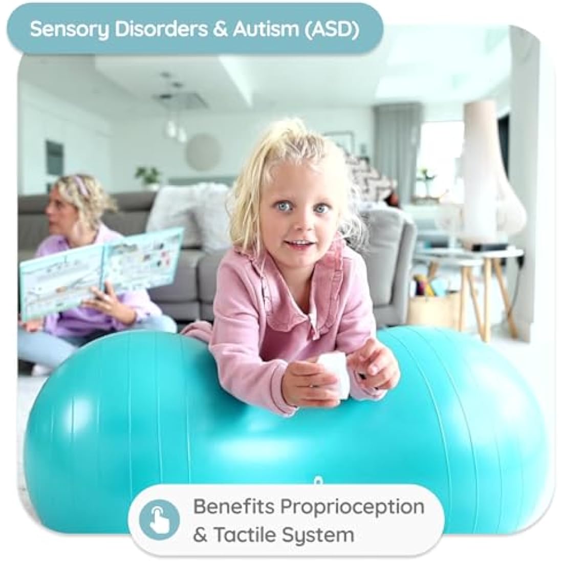 BABYGO Sensory Peanut Ball for Kids - Autism Therapy & Motor Skills