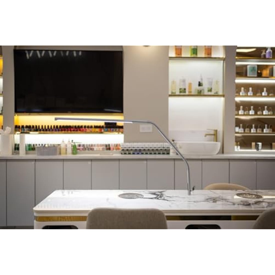 Daylight Slimline 4 LED Table Lamp – Ice Grey 6000K Task Light