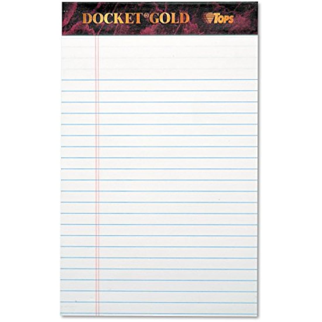 Tops Docket Gold Jr. Legal Pads – 5 x 8 White Ruled Writing Pads