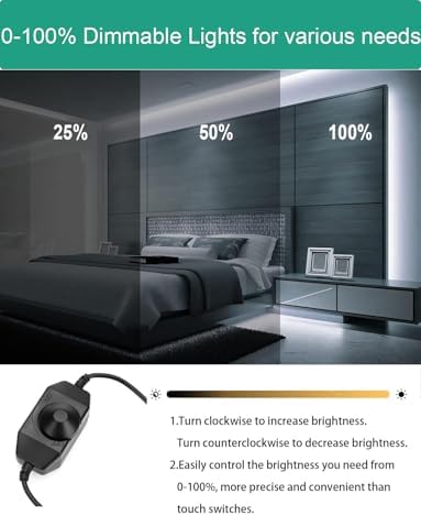 Lucienstar 10M Cool White LED Neon Strip Light - 24V IP67 Waterproof