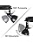 Unikcst 3-Way LED Ceiling Spotlights | Matte Black Retro Metal Light