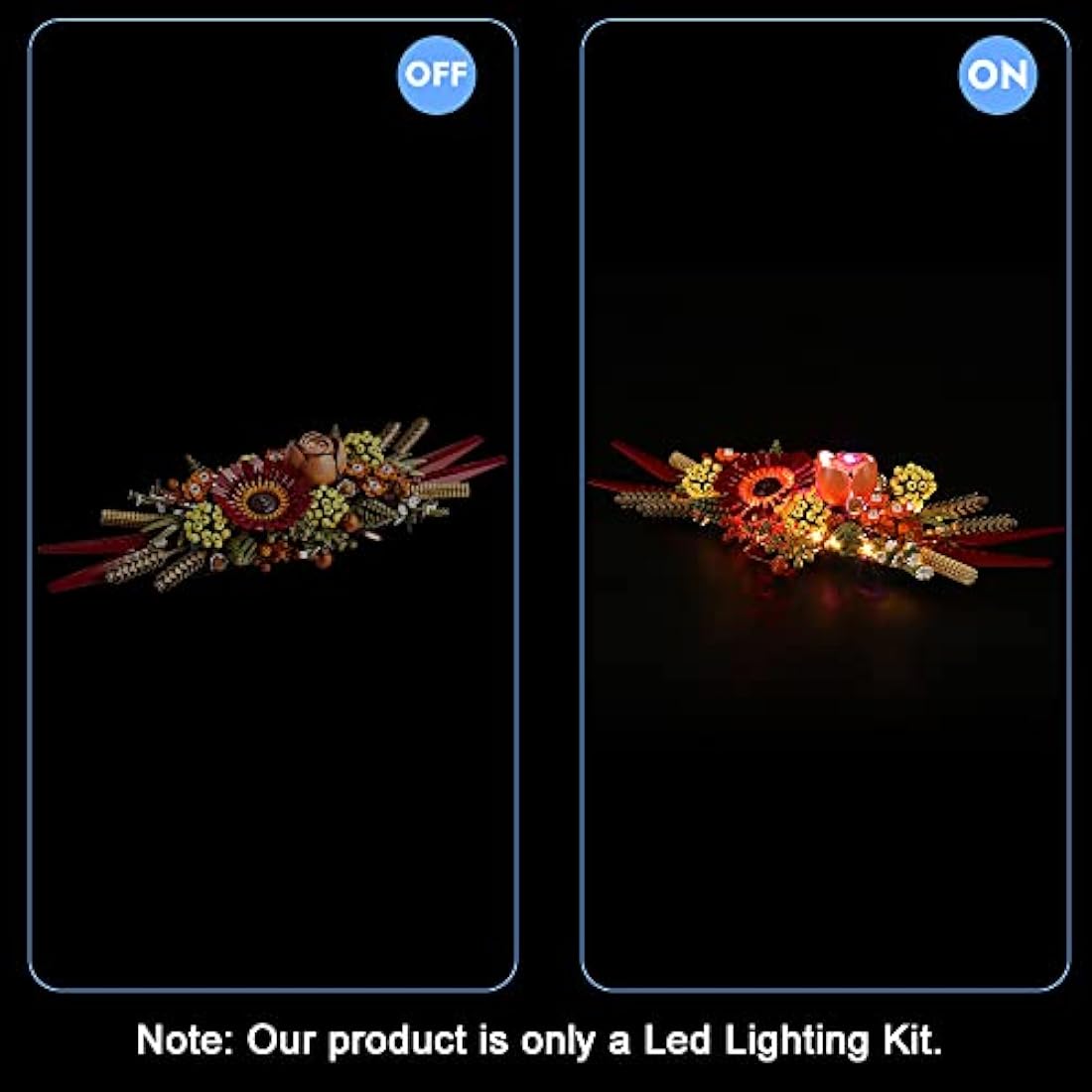 LED Light Kit for Lego 10314 Dried Flower Centerpiece