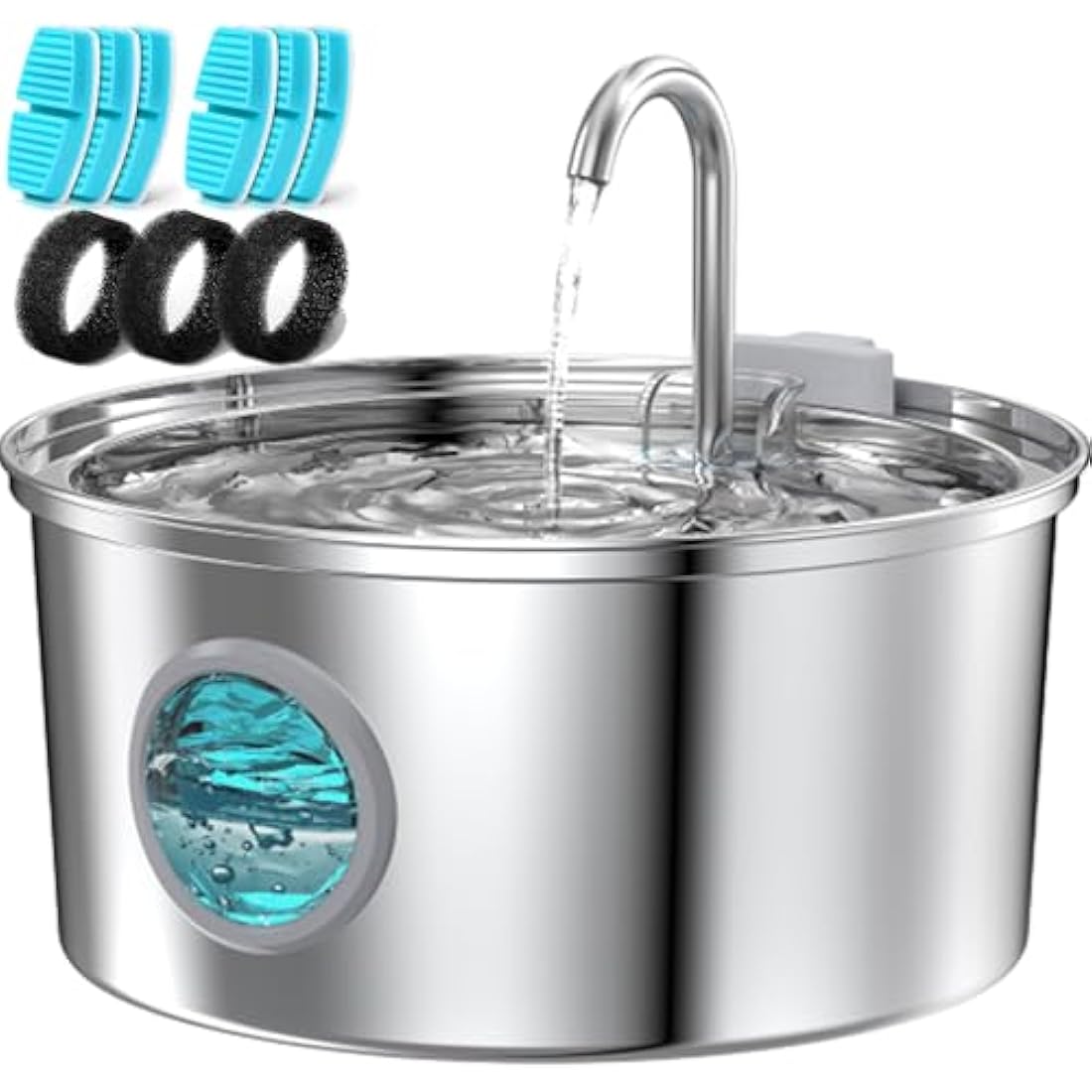 FOFNON Cat Water Fountain – 108oz/3.2L Ultra Quiet Pet Waterer