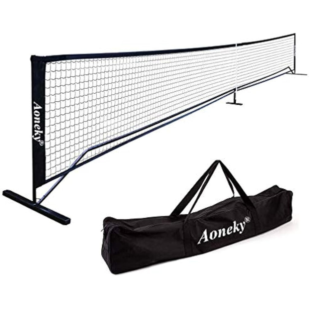 Aoneky 22x3ft Portable Pickleball Net Set with Steel Stand and Bag