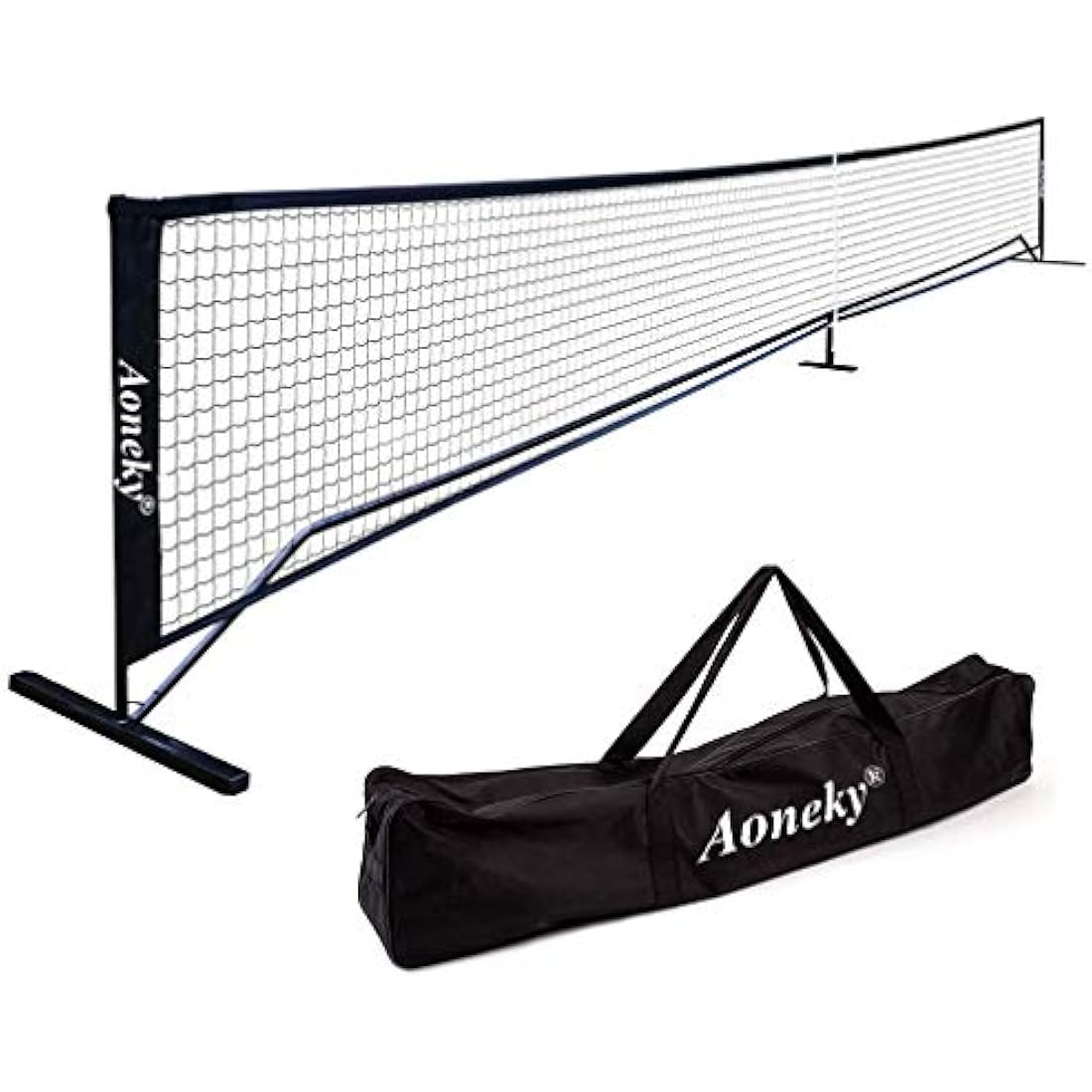 Aoneky 22x3ft Portable Pickleball Net Set with Steel Stand and Bag