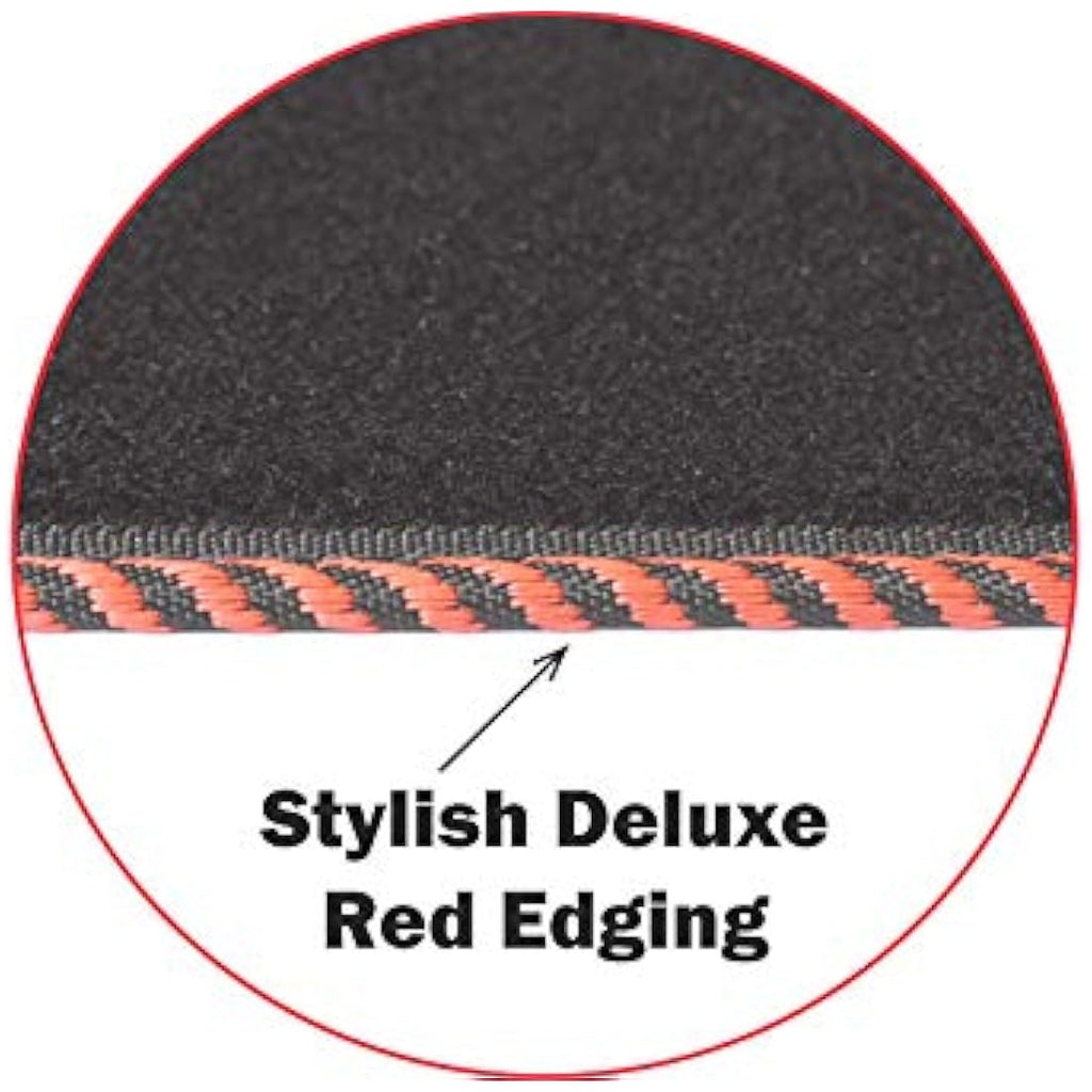 Mini Cooper F55 5 Door Car Mats - Red Edging Carpet