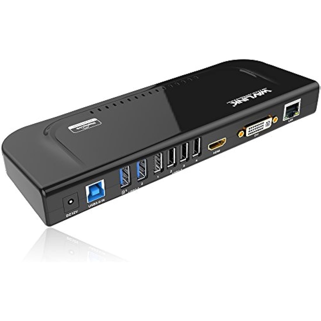 Wavlink USB 3.0 Universal Docking Station – Dual Monitor HDMI/VGA/DVI
