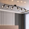 Jolof Store Industrial 6-Light Rotatable Ceiling Spotlight – Matte Black