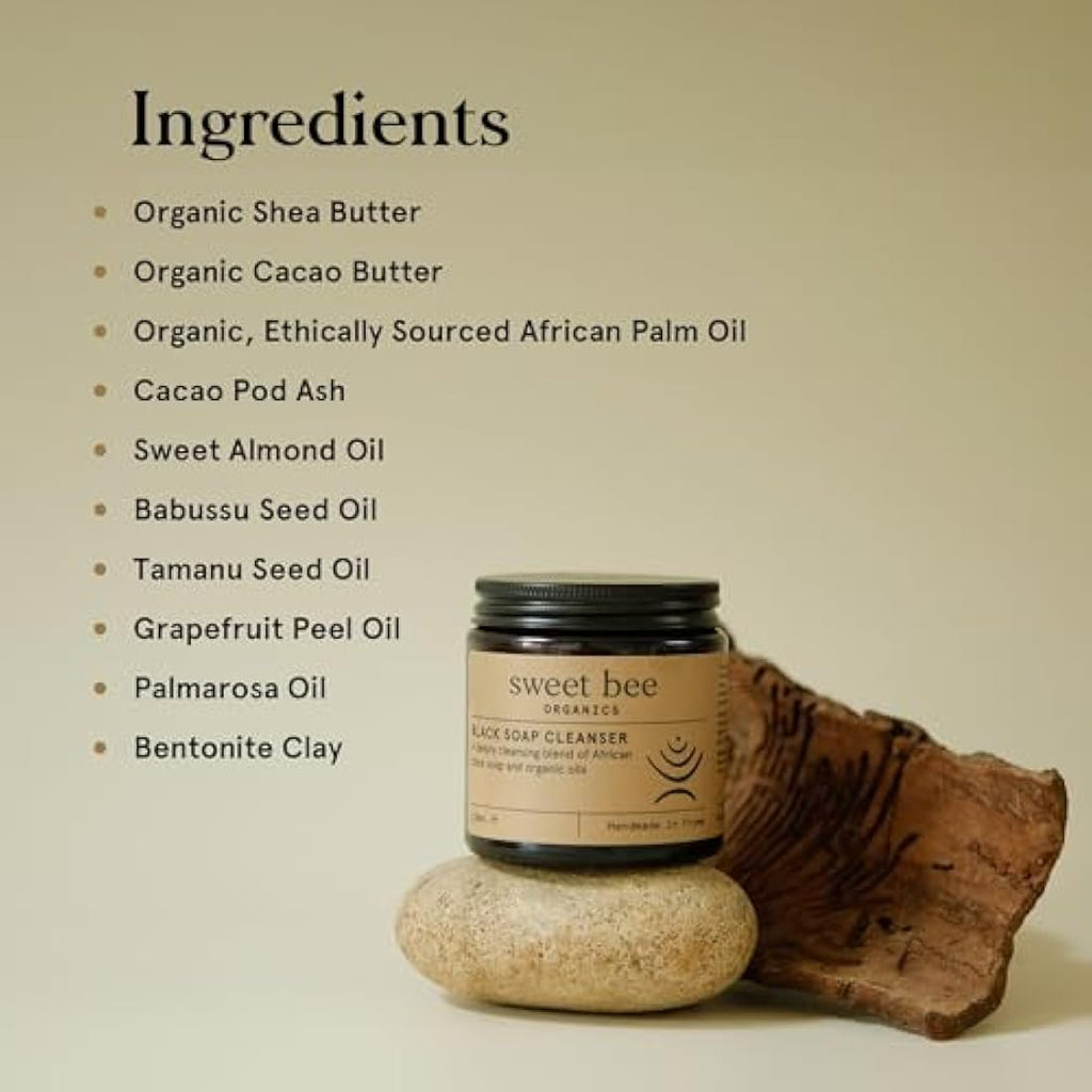 African Black Soap Face Wash – Clarifying Acne Cleanser