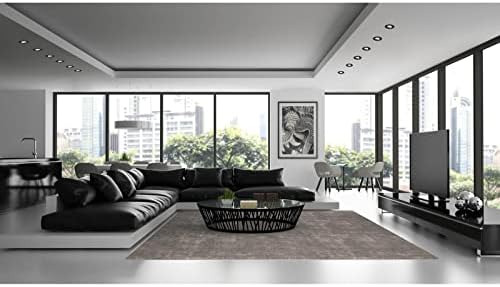 SEBSON GU10 Recessed Downlights - Matt Black Aluminium Spotlights - Set of 12