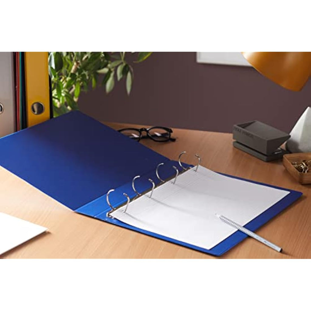 Esselte Essentials A4 Presentation Binder | 4 D-Ring, 3cm, Blue