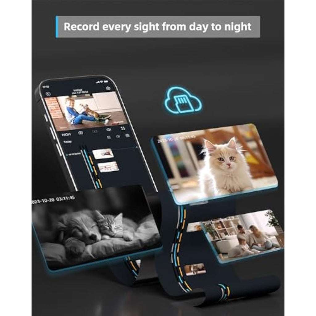 blurams 2K Pet Camera – 360° Indoor Security Camera with Night Vision