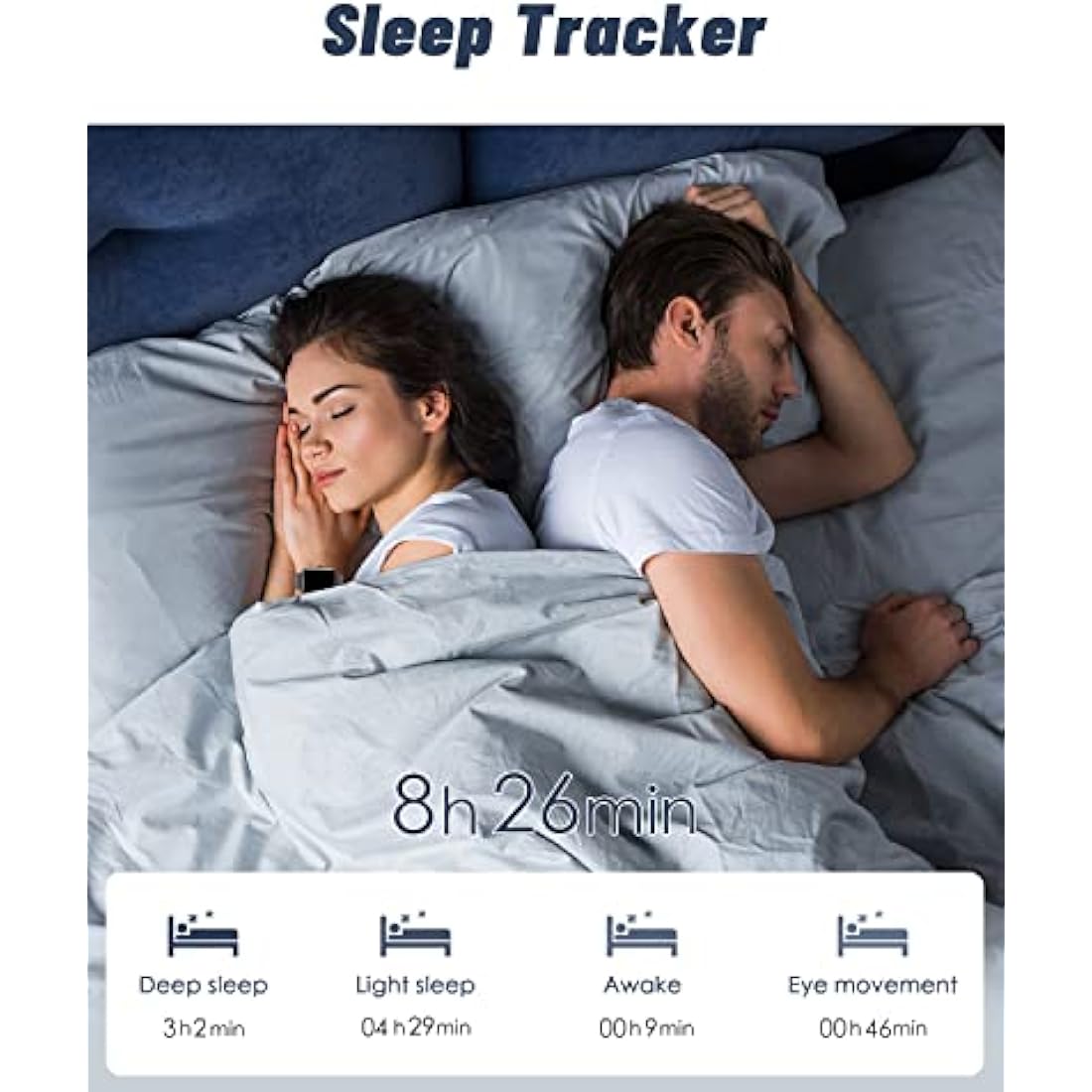 GRV Smart Watch with Bluetooth Calling | IP68 Fitness Tracker for Men Women