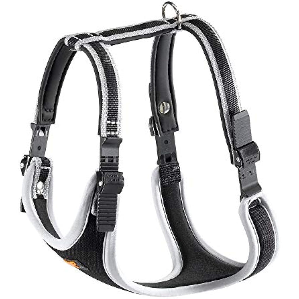 Ferplast Ergocomfort Large Dog Harness | Padded Nylon – Silver