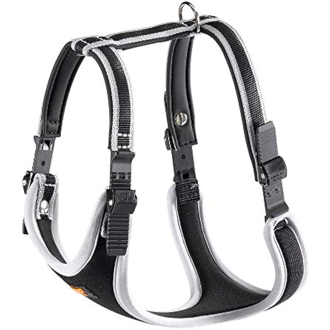 Ferplast Ergocomfort Large Dog Harness | Padded Nylon – Silver