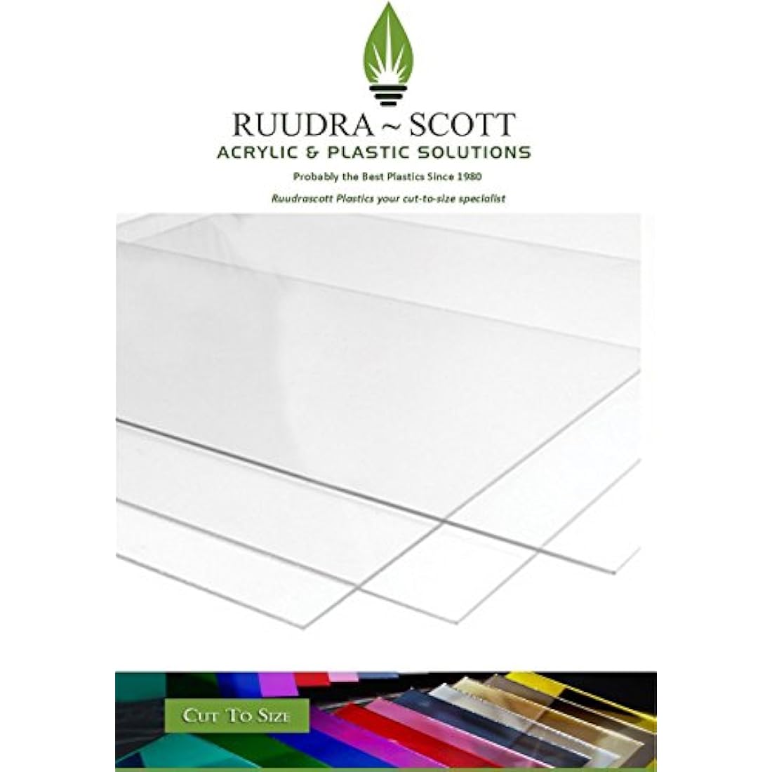 Clear Perspex Acrylic Sheet – 500mm x 500mm x 5mm