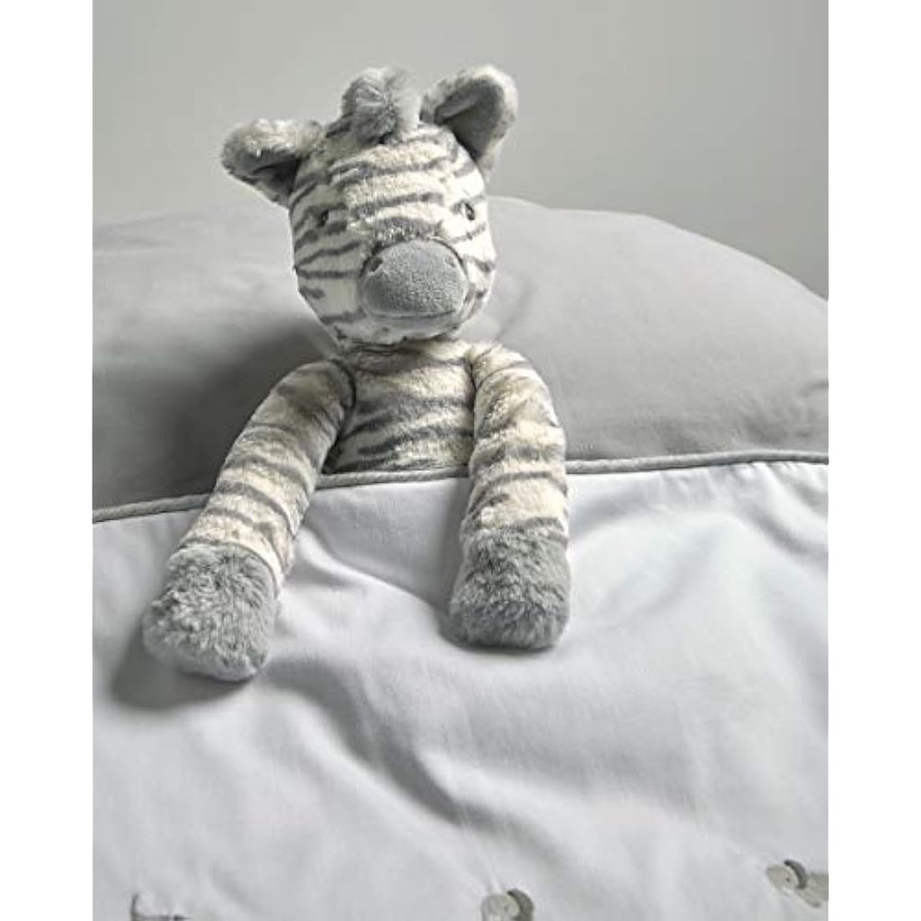 Mamas & Papas Ziggy Zebra Soft Toy – Faux Fur Plush Newborn Gift