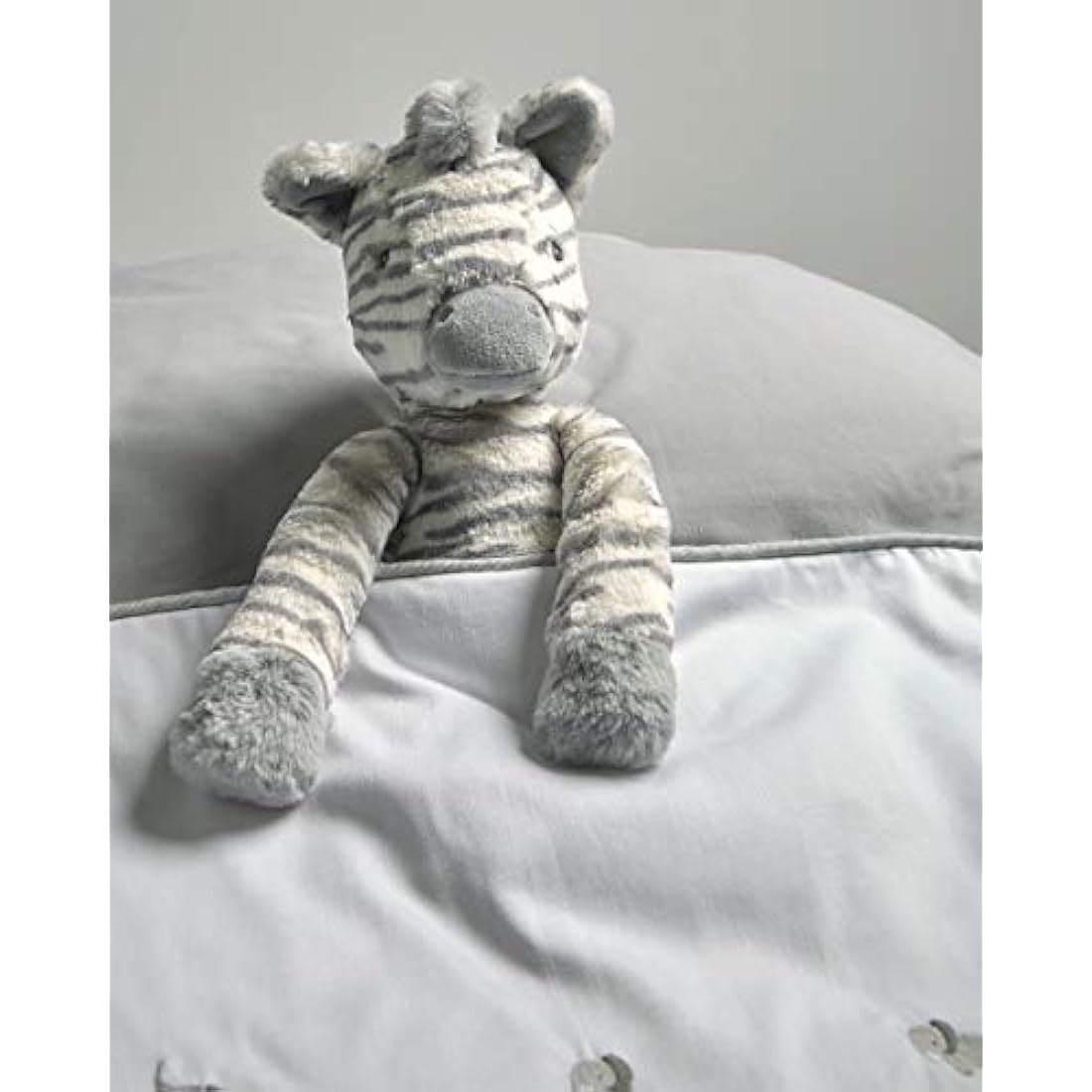 Mamas & Papas Ziggy Zebra Soft Toy – Faux Fur Plush Newborn Gift