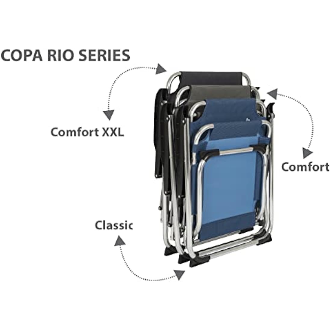 Bo-Camp Copa Rio Classic Aluminum Folding Chair – Lightweight & Compact
