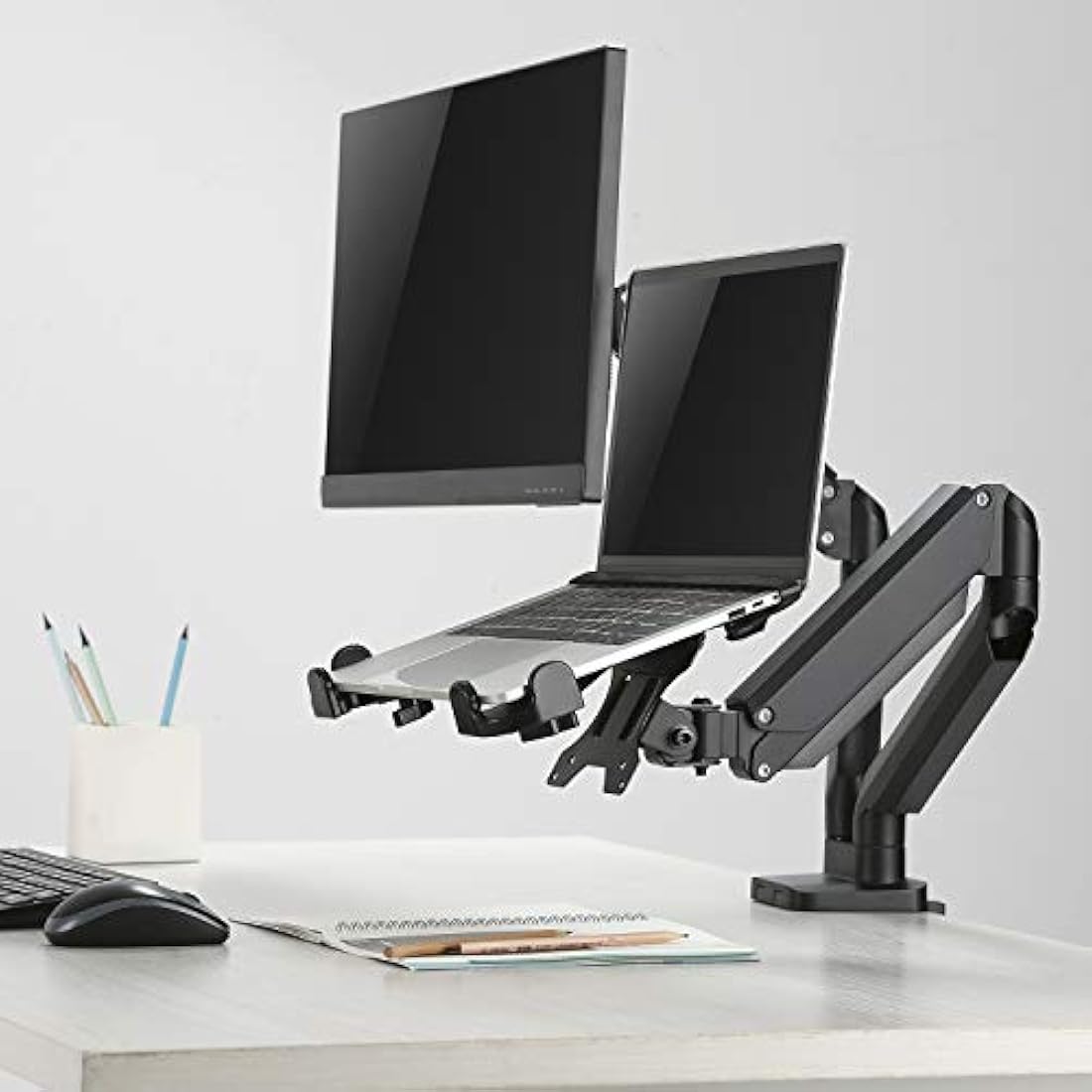 Maclean MC-836 Laptop Mount Stand | VESA 75x75 100x100 Adapter for 11-17"
