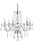Maria Theresa 6-Arm K9 Crystal Chandelier – Clear Glass