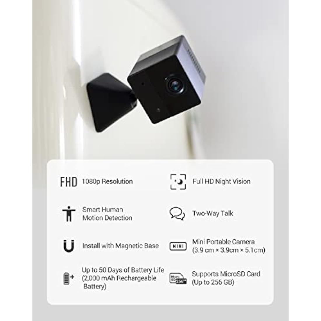 EZVIZ BC2 Battery Indoor Security Camera – 1080p WiFi & Night Vision