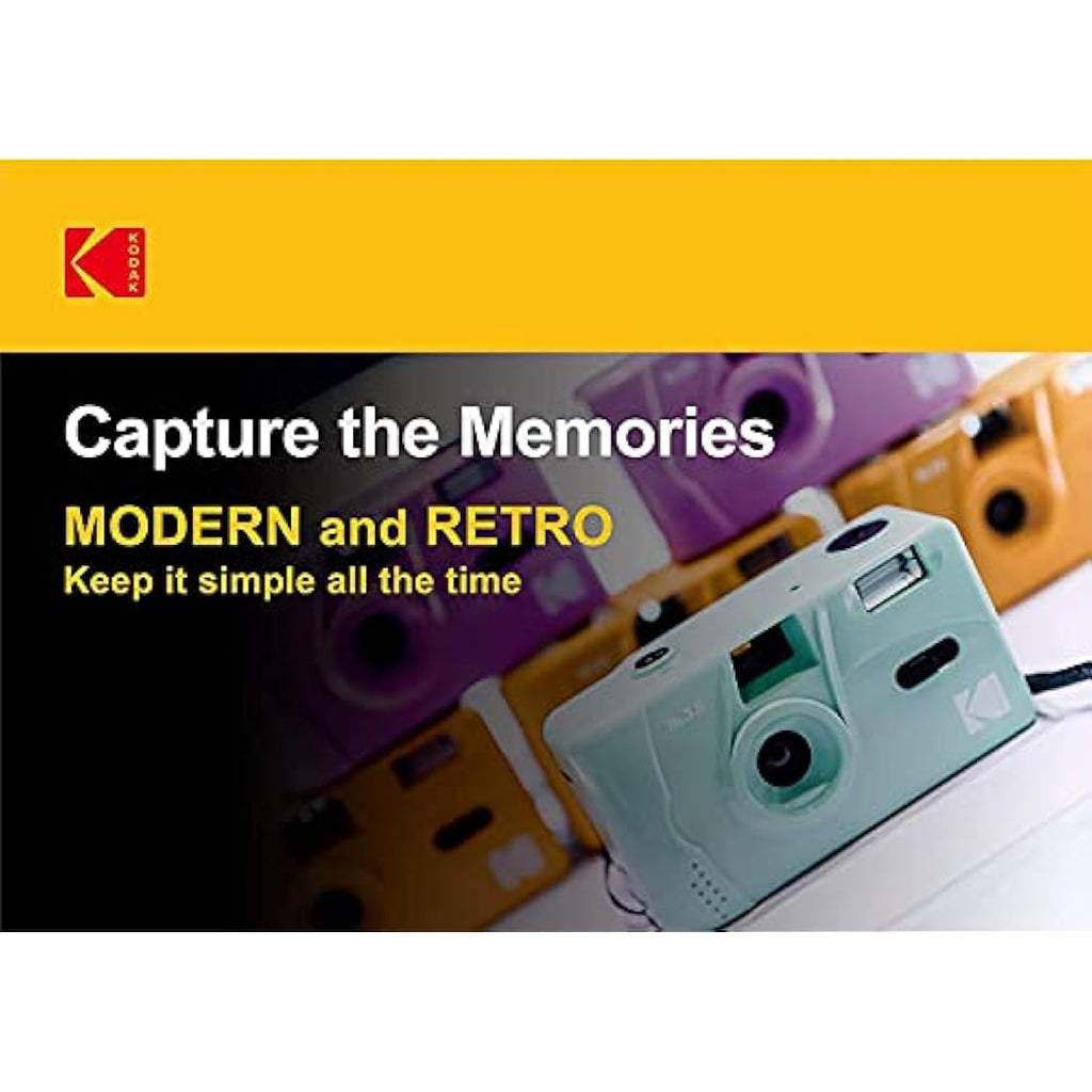 Kodak M35 35mm Film Camera | Retro Point and Shoot - Olive Green