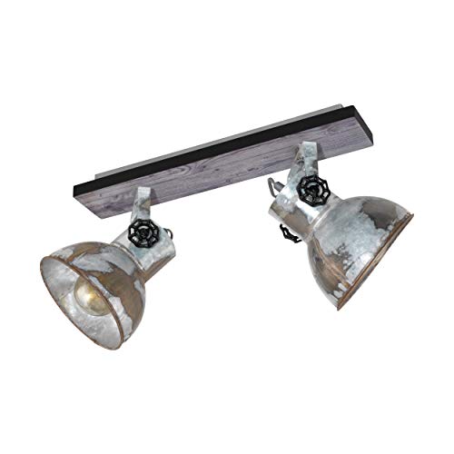 Eglo Romagnese 5-Bulb LED Pendant Light | Nickel & Amber Steel Spotlight