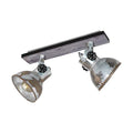 Eglo Romagnese 5-Bulb LED Pendant Light | Nickel & Amber Steel Spotlight