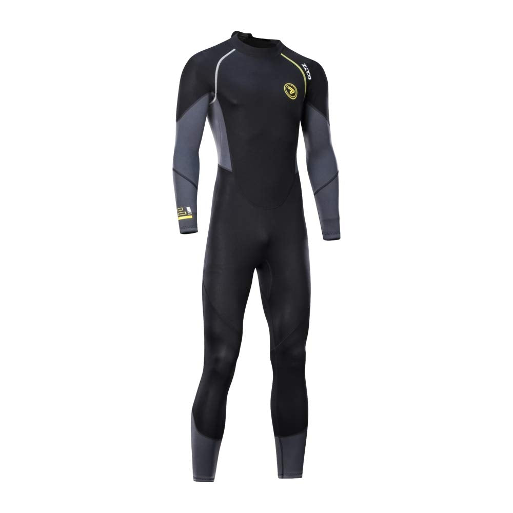 ZCCO Men's 1.5mm Neoprene Full Body Wetsuit | Back Zip Diving Suit