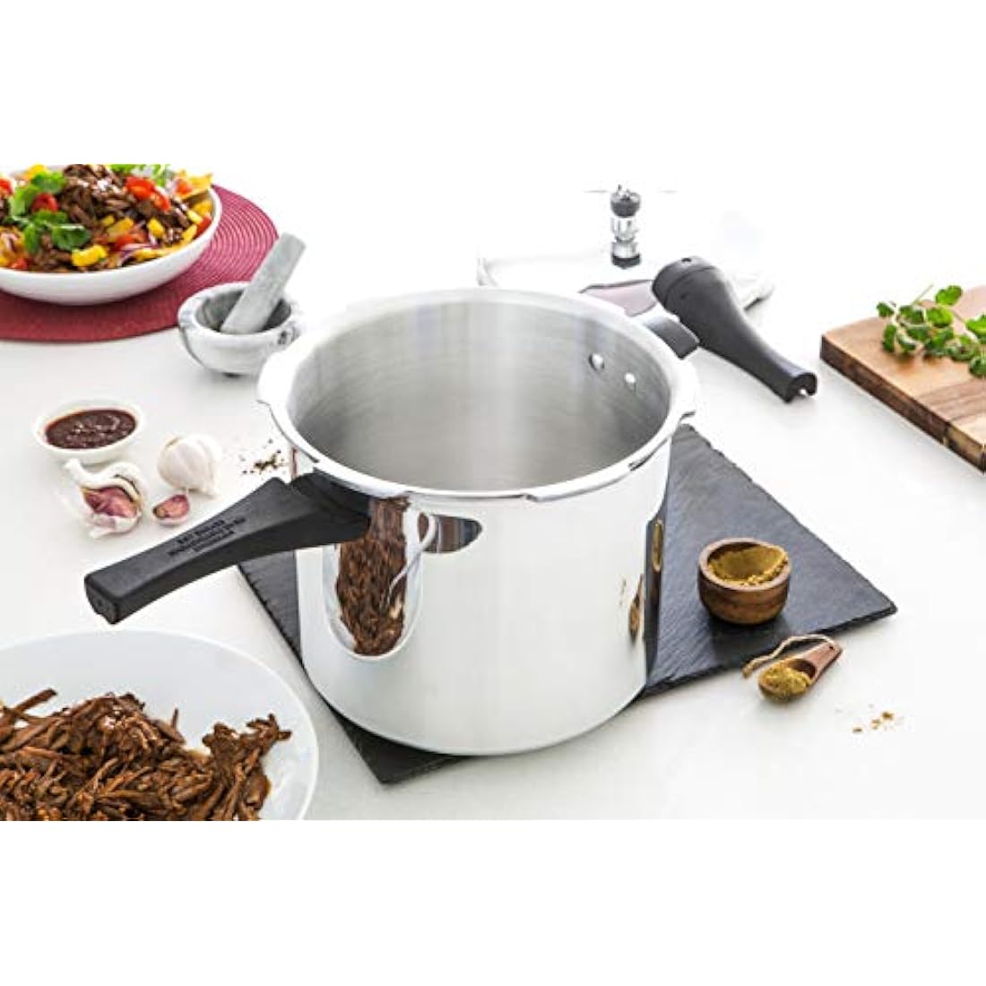 Prestige 4L Aluminium Pressure Cooker – Induction Safe Silver Pot