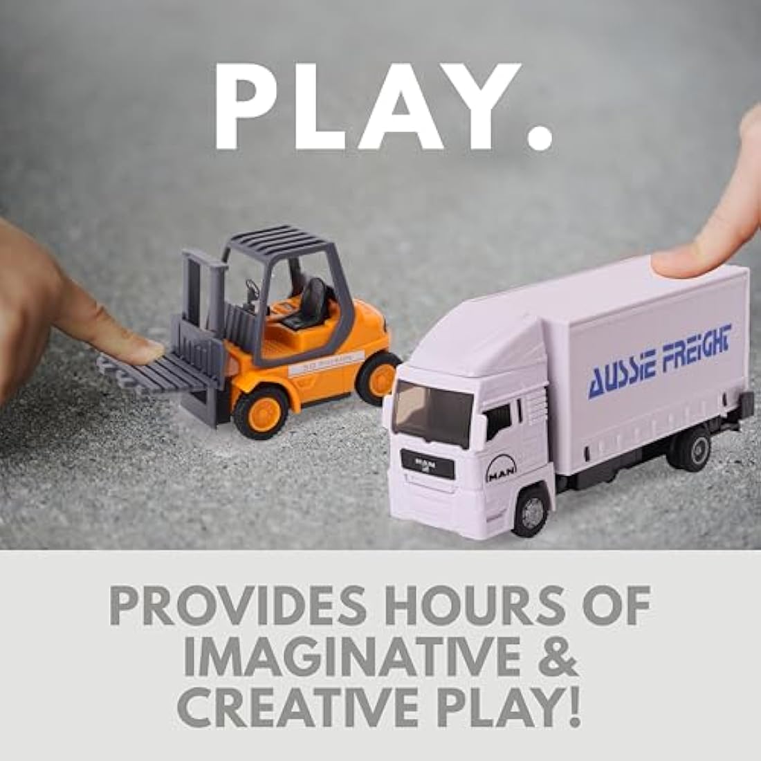 Toyland Scania Cargo Truck and Forklift Set – 1:48 Scale Diecast Toy