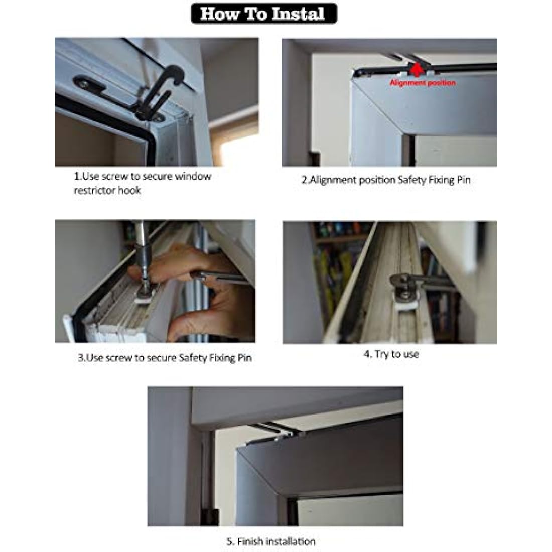 Window Restrictor Locks | 304 Stainless Steel Child Safety