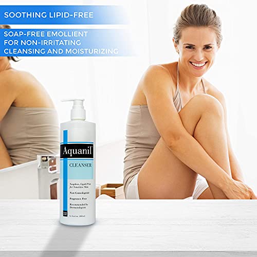 Aquanil Cleanser – Gentle Soap-Free Hydrating Face Wash, 16 fl oz