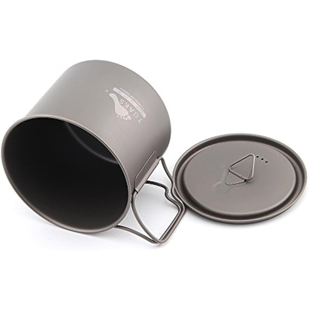 TOAKS Titanium 550ml Ultralight Camping Pot with Lid – Outdoor Cookware