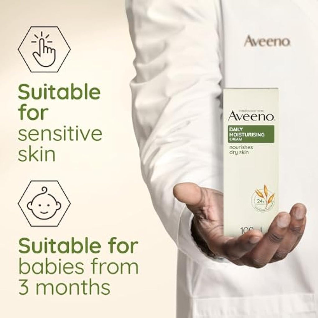 Aveeno Moisturising Cream | Colloidal Oatmeal Body Lotion - 100ml
