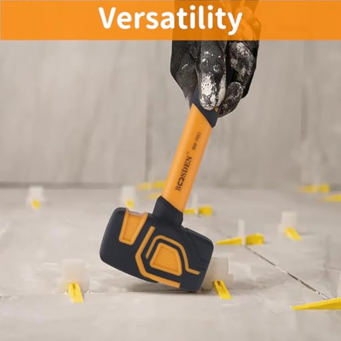 BOOSDEN Rubber Mallet Set - 3-Pack (10, 20, 36 oz) Soft Face Flooring Hammers