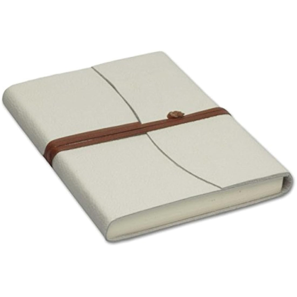 Capri Leather Journal – A5 Italian Handcrafted Diary, Ivory