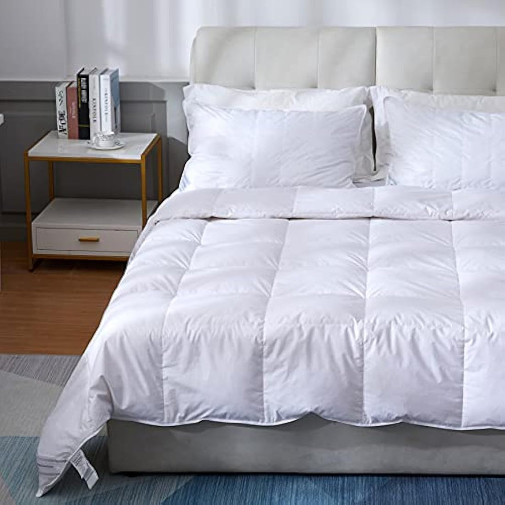 Jolof Store 4.5 Tog Feather & Down Duvet – Super King Cotton Bedding