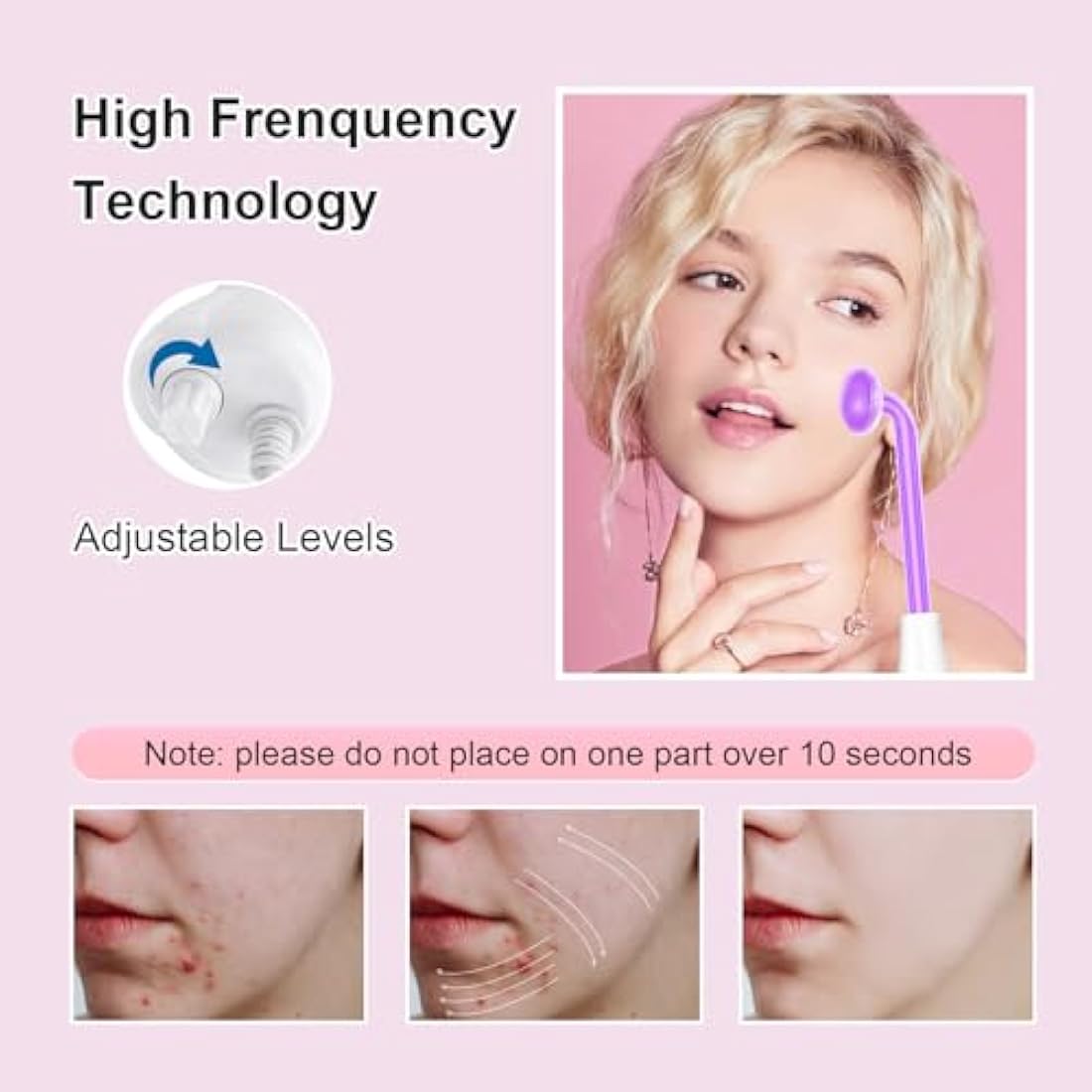 High Frequency Facial Wand – Portable Skin Tightening Machine