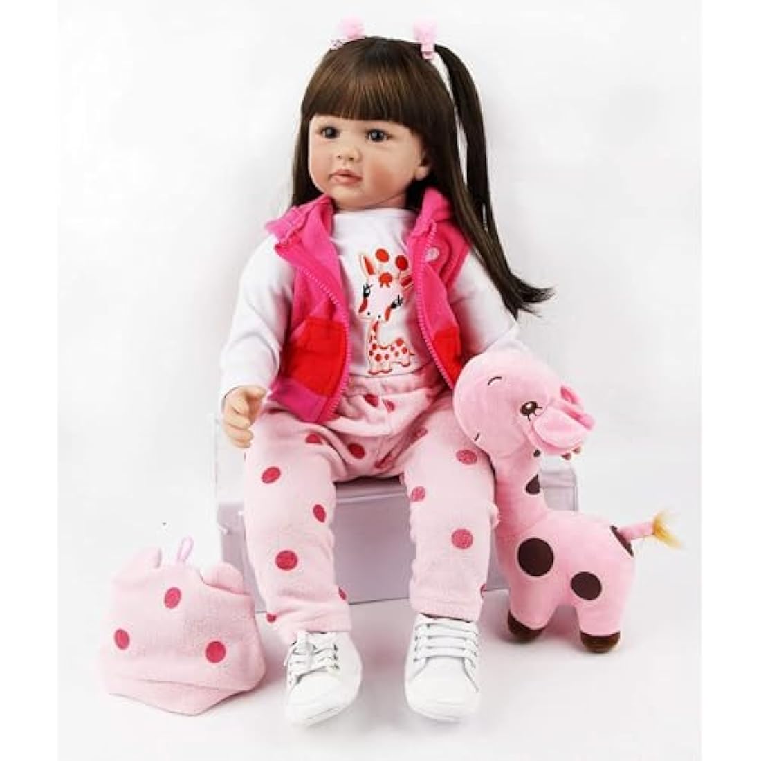 ZIYIUI 24" Reborn Baby Doll - Realistic Soft Silicone Vinyl Asian Girl